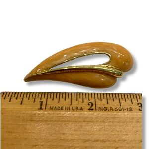 Vintage Monet Enamel and Gold Tone Pin Brooch Collectible